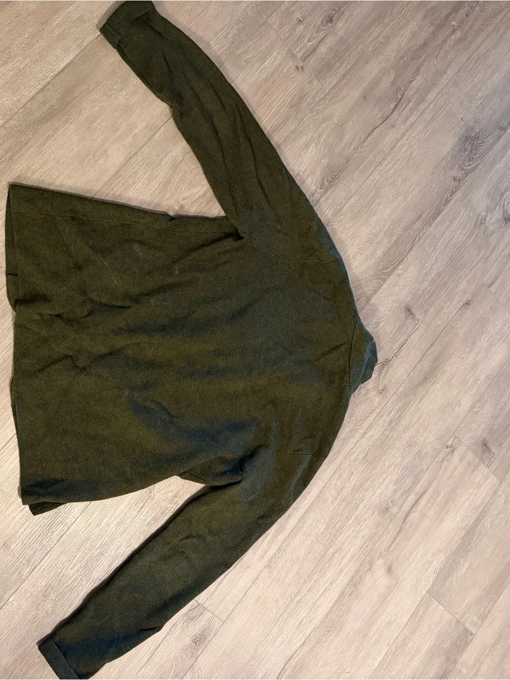 I crew woman’s olive green sweater blazer jacket size large like new